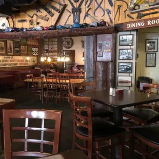 Bar area looking into dining area. Notice the cool rodeo and western theme.