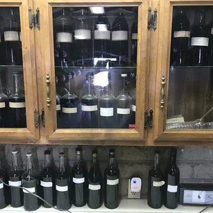 Collection of their various Sherry vintages throughout the years.