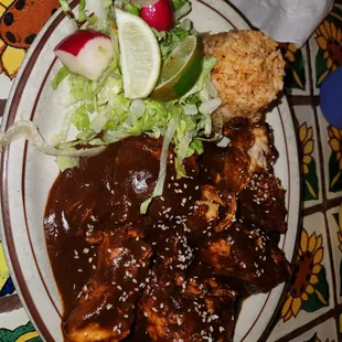 Chicken Mole Enchiladas