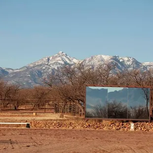 Mirrored Arena with view of Mt. Wrightson.