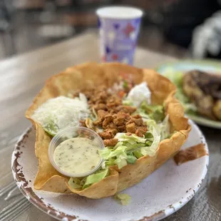 Tostada Salad with Chicken
