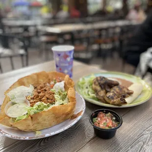 Tostada Salad with Chicken