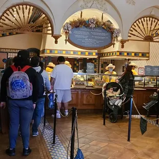 Their menu and ordering area