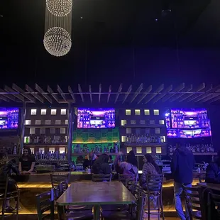 It was a packed night but wanted to get the view of the bar.