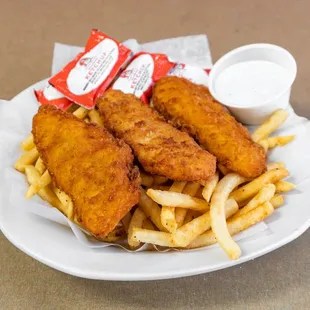 chicken tenders with fries