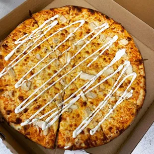 Buffalo chicken pizza