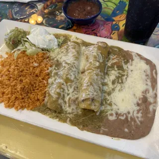Chile Verde Enchiladas