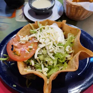 Nice Fajita Taco salad served promptly! Give it a try.
