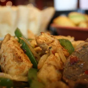 Chicken and Steak Fajitas!