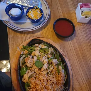 Chicken fajitas