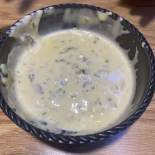 Cheese dip is very good but salsa needs to change . We still like the food but the salsa needs to be new recipe .