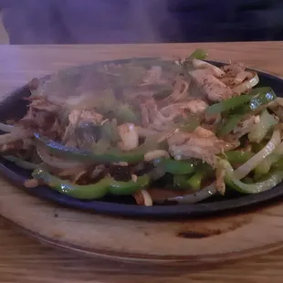 Chicken fajita plate