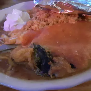 Chile relleno plate