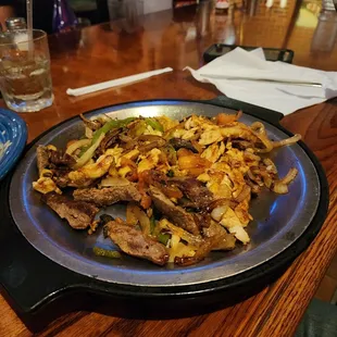 a plate of food on a table