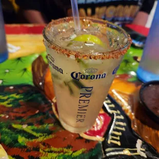 Skinny jalapeño cucumber margarita,