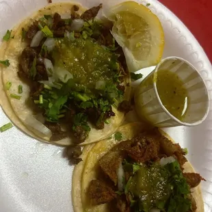 Asada taco n tripe