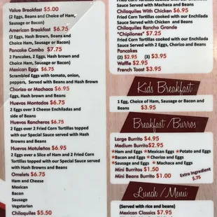 Menu First Page