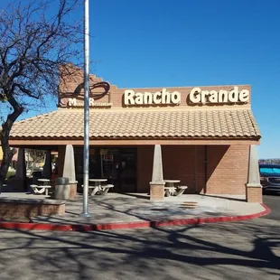 the front of the restaurant