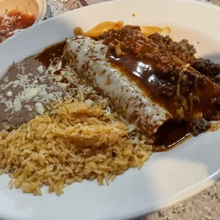 Tamale and Enchilada