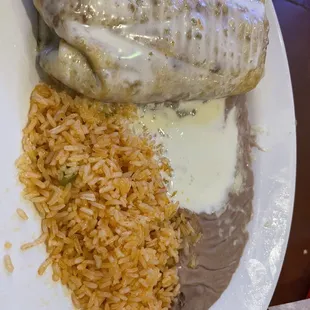 Shrimp Chimichanga Plate