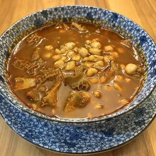 Menudo! Lots of tripes and hominy!