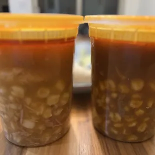 I ordered to go tonight. This is how it was packed. Very generous portions.