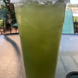 Cucumber lemonade - surprisingly very good and refreshing