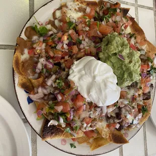 Loaded Nachos with Carne Asada