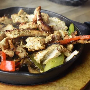 Sizzling fajitas at Rancho Loco.