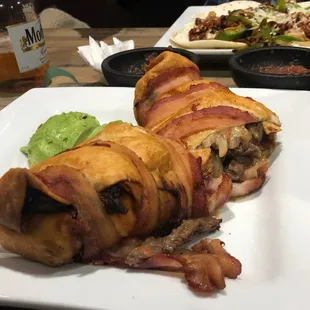 Bacon wrapped burrito