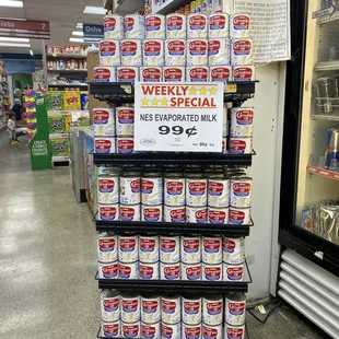 WOW  the best price ever for Nestle Carnation Evaporated Milk 12oz can at : .99¢ and they always have Weekly specials