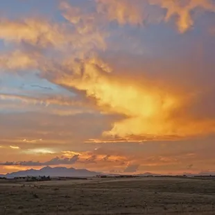 Sunset over the Santa Ritas as seen from the Front Porch