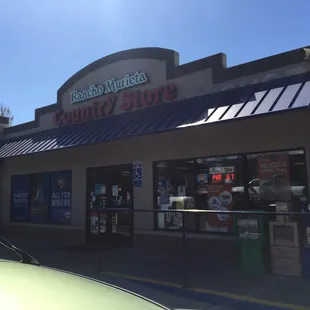 the front of the store