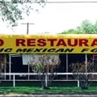 the front of the restaurant