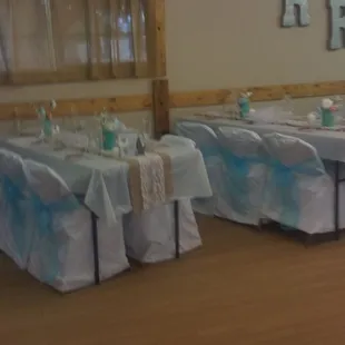 Clubhouse wedding setup