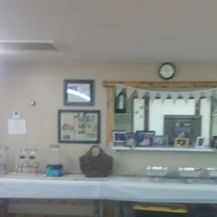 Clubhouse set up for wedding dinner