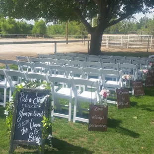 Out door wedding in our beautiful lawn.