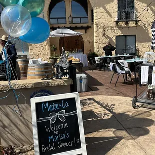 Entrance to the patio area!