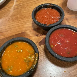 Salsas at the table