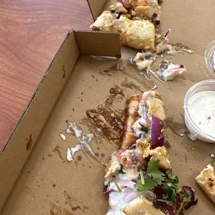 Chicken and barbecue white sauce.