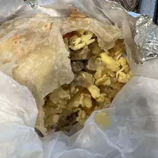 Breakfast burrito