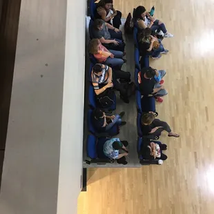 The only seating allowed downstairs, no handicap access/reserved.