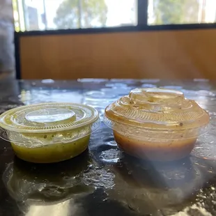 Rotten salsa inflated Vs fresh one