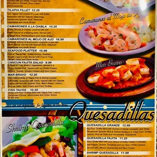 the menu