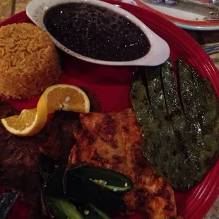 Generous portions, agreed.  Not very tasty.  This was my first and last visit.  A far better Mex joint in town won me.