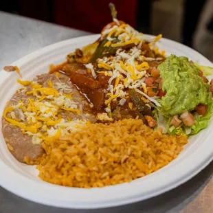  plate of mexican food