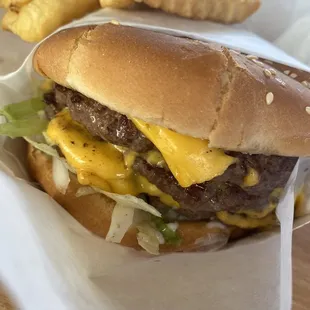 They&apos;re known for their burgers and shakes. I only got the burger and it wasn&apos;t bad! Definitely a place worth trying. Eat-in or take-out!