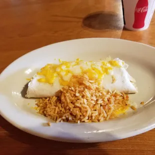 Kids Bean and Cheese Burrito