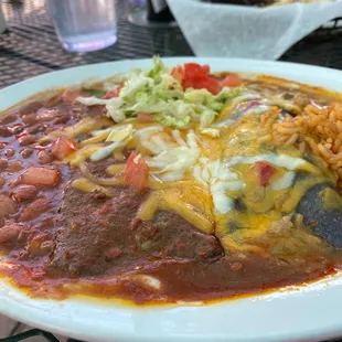Blue Corn enchiladas