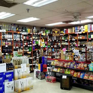 Most of the liquor..